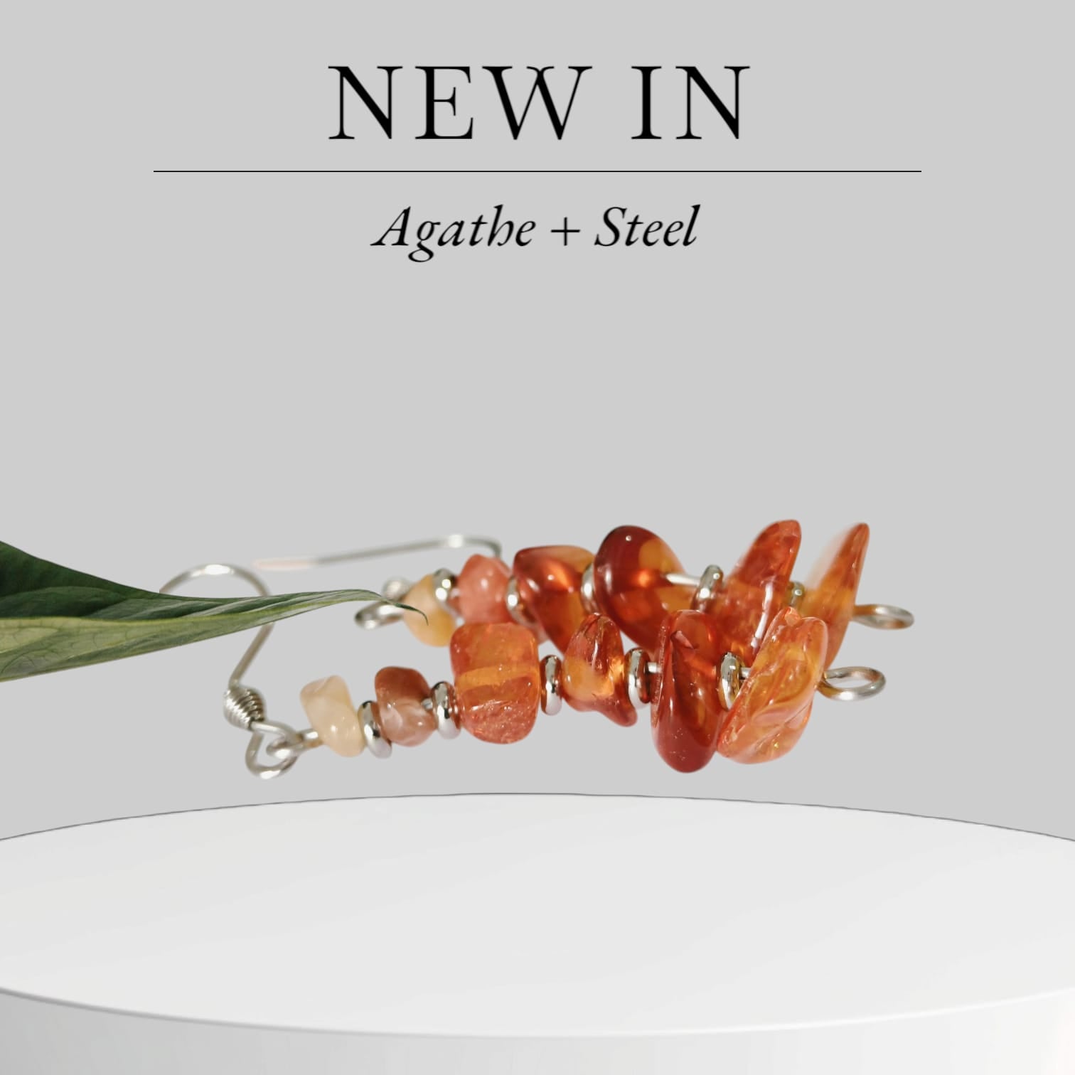 Boucles d'oreilles · Pierres naturelles · Acier