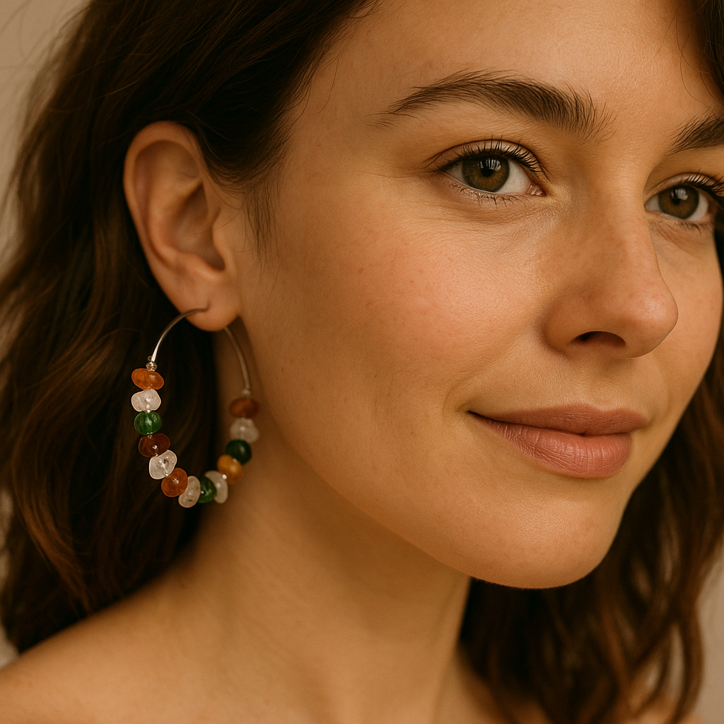 Créoles Chakra · Pierres naturelles