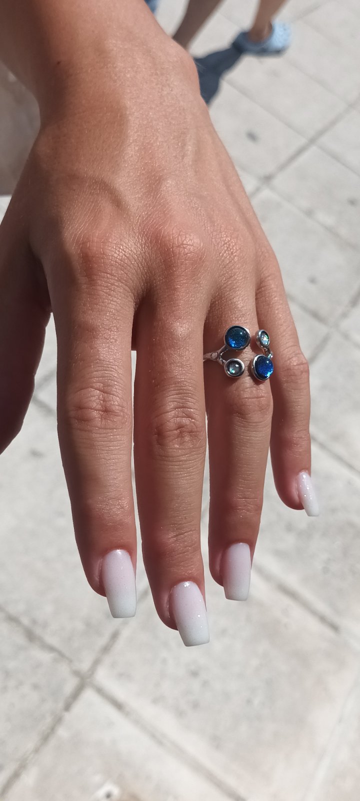 Bague 4 Galaxies · Verre irisé