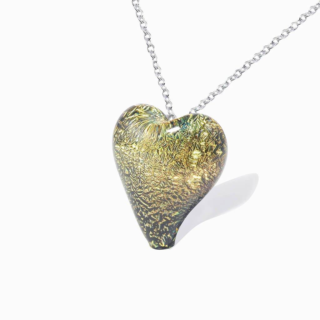 NECKLACE COPPER ~ GREEN BOKEH | HEART | REFLET[proNECKLACE COPPER ~ GREEN BOKEHduct_vendor]MicrocosmosPRODUCT INFORMATION                             

Exlusive Microcosmoses Glass Reflet
Bead size length: 18 mm / 0.7" |  width: 13 mm / 0.5"     

Base chain: SterlinNECKLACE