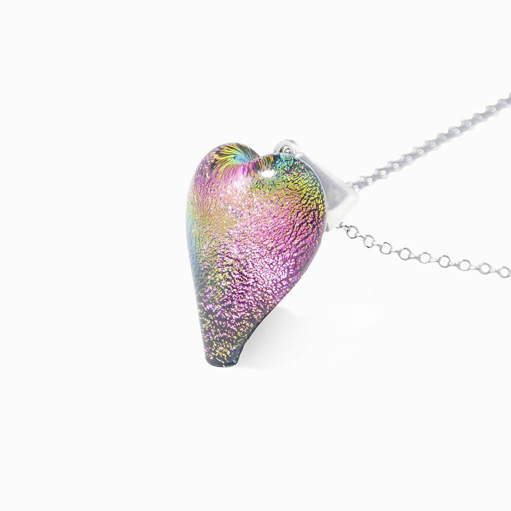NECKLACE FRENCH PINK ~ GOLD | HEART | REFLET[proNECKLACE FRENCH PINK ~ GOLDduct_vendor]MicrocosmosPRODUCT INFORMATION                             

Exlusive Microcosmoses Glass Reflet
Bead size length: 18 mm / 0.7" |  width: 13 mm / 0.5"     

Base chain: SterlinNECKLACE