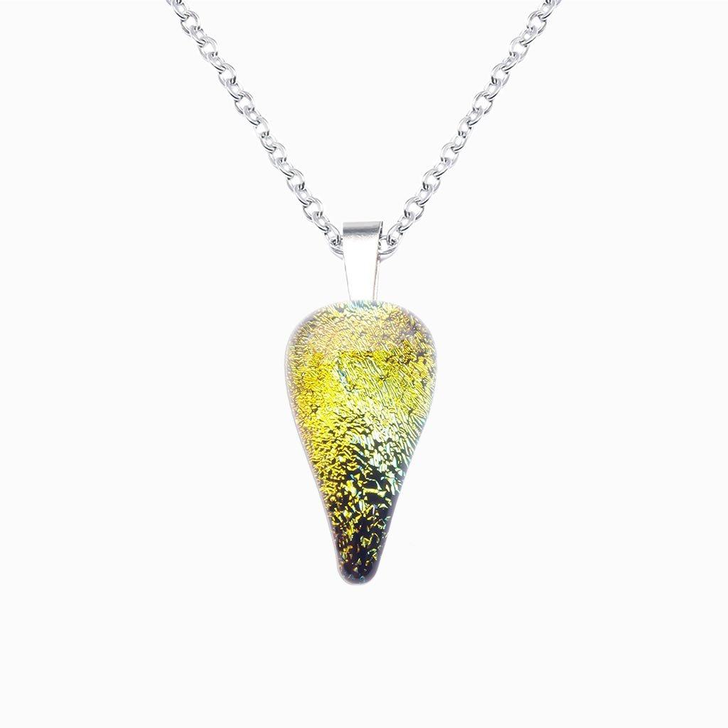 NECKLACE GOLD  ~ GREEN BOKEH | DROP | REFLET[proNECKLACE GOLD ~ GREEN BOKEHduct_vendor]MicrocosmosPRODUCT INFORMATION

Exlusive Microcosmoses Glass Reflet
Bead size length: 20 mm/ 0.8" |  width: 12 mm/ 0.5"

Base chain: Sterling Silver 925 ~ Stainless Steel 
ChaiNECKLACE