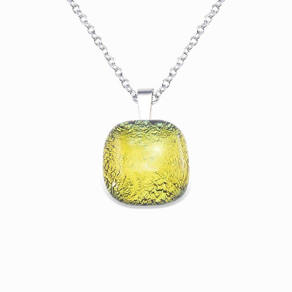 NECKLACE GOLD ~ GREEN BOKEH | SQUIRCLE | REFLET[proNECKLACE GOLD ~ GREEN BOKEHduct_vendor]MicrocosmosPRODUCT INFORMATION

Exlusive Microcosmoses Glass Reflet
Bead size length: 14 mm / 0.55" |  width: 14 mm / 0.55"

Base chain: Sterling Silver 925 ~ Stainless Steel 
NECKLACE