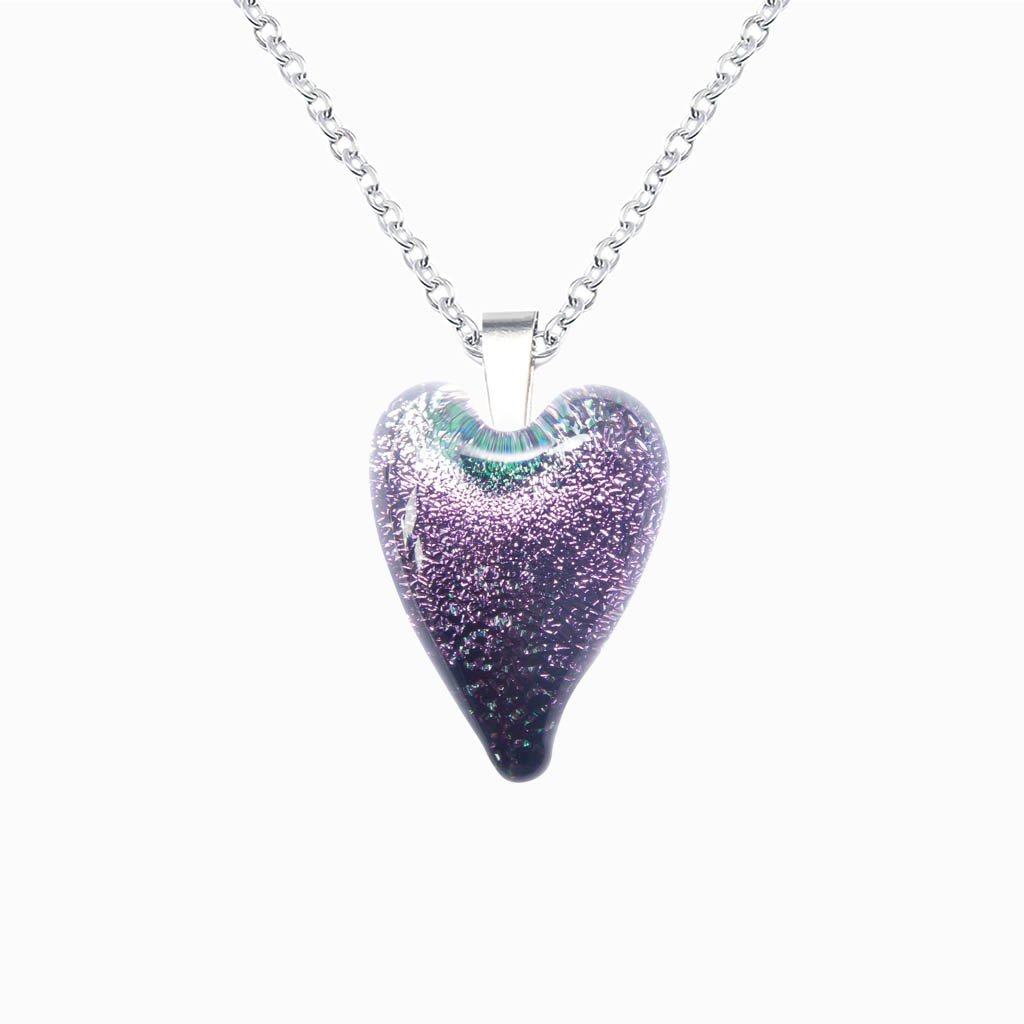 NECKLACE VIOLET ~ EMERALD | HEART | REFLET[proNECKLACE VIOLET ~ EMERALDduct_vendor]MicrocosmosPRODUCT INFORMATION                             

Exlusive Microcosmoses Glass Reflet
Bead size length: 18 mm / 0.7" |  width: 13 mm / 0.5"     

Base chain: SterlinNECKLACE