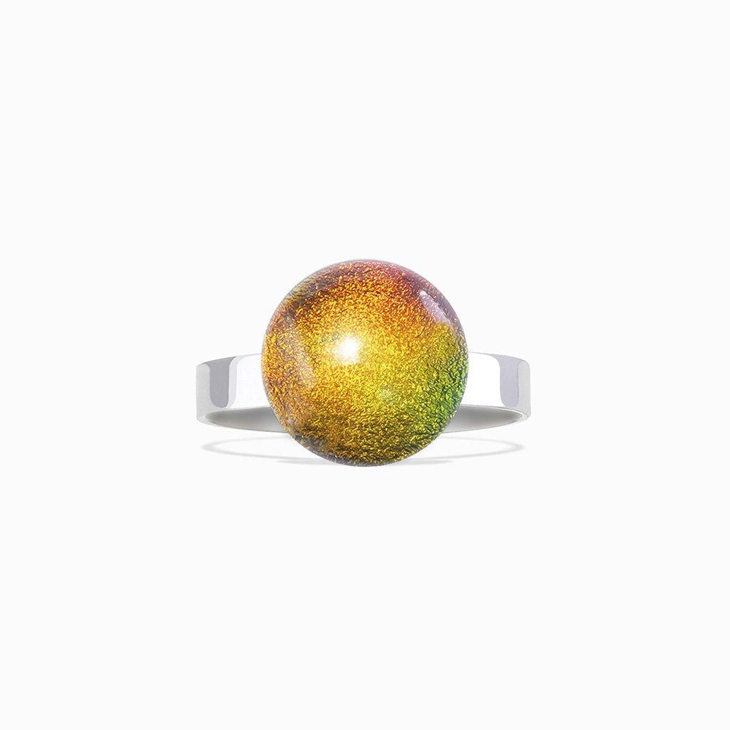RING ORANGE GOLD ~ CRYSTAL GREEN | ECLIPSE | REFLET[proRING ORANGE GOLD ~ CRYSTAL GREENduct_vendor]MicrocosmosPRODUCT INFORMATION 

Exclusive Microcosmoses Glass Reflet™
Base: Stainless Steel 
Bead size: 12~14 mm / 0.47"~0.55"


Free Gift Box 


The  Microcosmoses Reflet  StRINGS GLASS REFLET